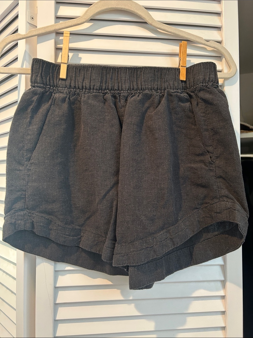 Patagonia Black Elastic-Waist Athletic Shorts